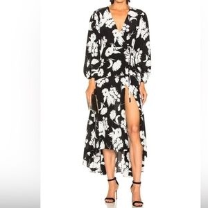 Ganni 100% Silk Floral Dress